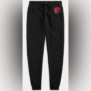 Polo Ralph Lauren Brushed Fleece Sleep Jogger Black & Red